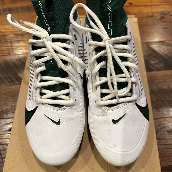 Nike Vapor Edge Pro 360 2 TB Football Cleats White / Green FJ1581-130 Size 7.5 - Picture 2 of 10